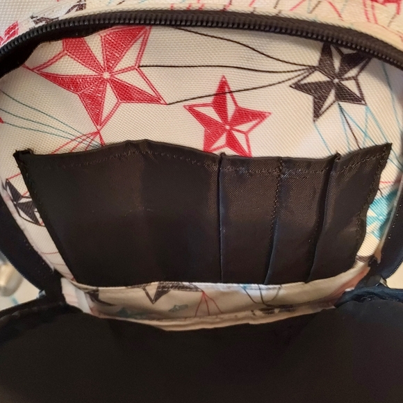 Star Pattern Backpack with Logo - Picture 3 of 4